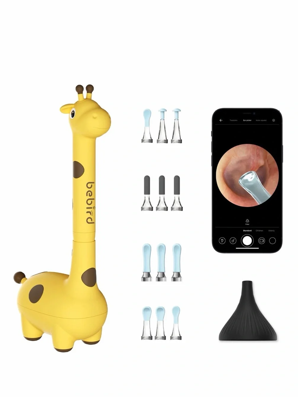 BEBIRD D3 PRO Giraffe Visual Ear Cleaning Tool - Yellow